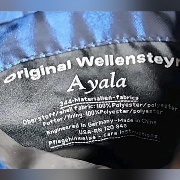 Wellensteyn 'Ayala' Metallic Blue Utility Jacket with High Collar - Picture 8 of 8